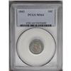 Image 1 : 1843 10C MS64 PCGS. Lustrous surfaces are bathed in pe 1843[10C] MS64 PCGS.