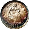 Image 1 : 1853 10C No Arrows MS68 NGC. Fortin-101a. Die clashing 1853[10C] No Arrows MS68 NGC.