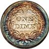 Image 2 : 1853 10C No Arrows MS68 NGC. Fortin-101a. Die clashing 1853[10C] No Arrows MS68 NGC.