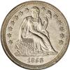 Image 1 : 1856-S 10C --Cleaned--ANACS. AU58 Details. Even though 1856-S[10C]--Cleaned--ANACS. AU58 Details.