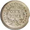 Image 2 : 1856-S 10C --Cleaned--ANACS. AU58 Details. Even though 1856-S[10C]--Cleaned--ANACS. AU58 Details.