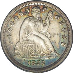1856-S 10C MS62 PCGS. Fortin-101. The only variety rec 1856-S[10C] MS62 PCGS.