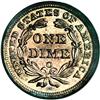 Image 2 : 1859-O 10C MS65 NGC. Medium O. Fortin-103. A lustrous 1859-O[10C] MS65 NGC.
