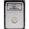 Image 1 : 1863-S 10C MS60 NGC. Wisps of light tan and faded elec 1863-S[10C] MS60 NGC.