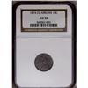 Image 3 : 1874-CC 10C Arrows AU50 NGC. This is one of the most e 1874-CC[10C] Arrows AU50 NGC.