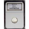 Image 3 : 1876-CC 10C MS64 S NGC. Type One Reverse. Sea-green a 1876-CC[10C] MS64 [img border='0' src='http://