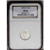 Image 1 : 1876-CC 10C MS64 NGC. Type One Reverse. Untoned with b 1876-CC[10C] MS64 NGC.