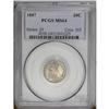 Image 1 : 1887 10C MS64 PCGS. A pleasing mixture of golden-russe 1887[10C] MS64 PCGS.