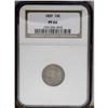 Image 1 : 1859 10C PR64 NGC. An appealing near-Gem specimen drap 1859[10C] PR64 NGC.