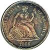 Image 1 : 1866 10C PR66 PCGS. While this date has the highest pr 1866[10C] PR66 PCGS.