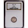 Image 1 : 1869 10C PR63 NGC. Moderately toned in golden-russet s 1869[10C] PR63 NGC.