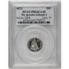 Image 1 : 1873 10C No Arrows PR64 Cameo PCGS. The radiant device 1873[10C] No Arrows PR64 Cameo PCGS.