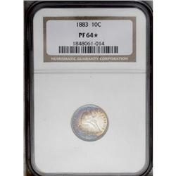 1883 10C PR64 S NGC. Vibrant electric-blue and plum b 1883[10C] PR64 [img border='0' src='http://www