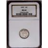 Image 1 : 1892 10C MS64 NGC. An exquisitely struck and highly lu 1892[10C] MS64 NGC.