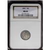 Image 1 : 1892 10C MS65 NGC. An attractive Gem striking of this 1892[10C] MS65 NGC.