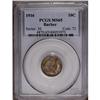 Image 1 : 1916 10C MS65 PCGS. Pastel multicolored patination bat 1916[10C] MS65 PCGS.