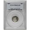 Image 1 : 1897 10C PR64 Cameo PCGS. A sharply struck near-Gem pr 1897[10C] PR64 Cameo PCGS.