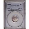 Image 1 : 1920-D 10C MS64 Full Bands PCGS. This is a lovely exam 1920-D[10C] MS64 Full Bands PCGS.