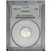 Image 1 : 1923-S 10C MS64 Full Bands PCGS. The bright, snow-whit 1923-S[10C] MS64 Full Bands PCGS.