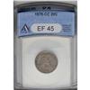 Image 3 : 1875-CC 20C XF45 ANACS. The highpoints of the Seated L 1875-CC[20C] XF45 ANACS.