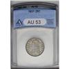 Image 1 : 1831 25C Small Letters AU53 ANACS. B-2, R.2. Much orig 1831[25C] Small Letters AU53 ANACS.