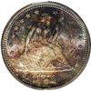 Image 1 : 1876-S 25C MS65 PCGS. Type II Reverse. All letters in 1876-S[25C] MS65 PCGS.