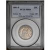 Image 1 : 1891-S 25C MS64 PCGS. Delicate gold and ice-blue patin 1891-S[25C] MS64 PCGS.