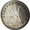 Image 1 : 1863 25C PR64 Cameo PCGS. A lovely Choice proof exampl 1863[25C] PR64 Cameo PCGS.