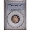 Image 1 : 1870 25C PR64 Cameo PCGS. Dramatic golden-brown, rose, 1870[25C] PR64 Cameo PCGS.