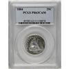 Image 1 : 1884 25C PR63 Cameo PCGS. Frsoty, sharply struck devic 1884[25C] PR63 Cameo PCGS.