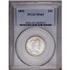 Image 1 : 1893 25C MS65 PCGS. Lawrence-101. Repunching is appare 1893[25C] MS65 PCGS.