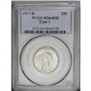 Image 1 : 1917-D 25C Type One MS64 Full Head PCGS. Sharply struc 1917-D[25C] Type One MS64 Full Head PCGS.