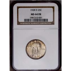 1928-D 25C MS64 Full Head NGC. Intensely lustrous surf 1928-D[25C] MS64 Full Head NGC.