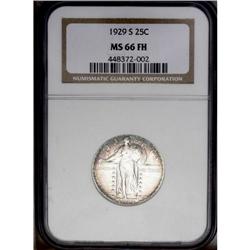 1929-S 25C MS66 Full Head NGC. Well struck (only three 1929-S[25C] MS66 Full Head NGC.