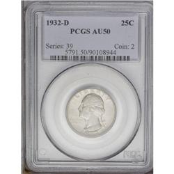 1932-D 25C AU50 PCGS. The grade is determine not so mu 1932-D[25C] AU50 PCGS.