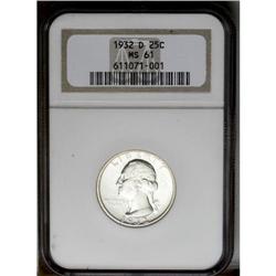 1932-D 25C MS61 NGC. Fully brilliant and sharply struc 1932-D[25C] MS61 NGC.