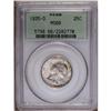 Image 1 : 1935-D 25C MS66 PCGS. Mottled violet, sea-green, and g 1935-D[25C] MS66 PCGS.