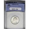 Image 1 : 1935-S 25C MS64 ANACS. Well struck and lustrous, with 1935-S[25C] MS64 ANACS.