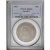 Image 3 : 1811 50C Small 8 MS63 PCGS. O-110, R.1. Fully lustrous 1811[50C] Small 8 MS63 PCGS.