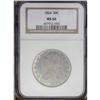 Image 3 : 1824 50C MS66 NGC. O-105, R.2. Few finer examples of t 1824[50C] MS66 NGC.