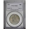 Image 1 : 1841 50C MS62 PCGS. Olive-brown and plum tones envelop 1841[50C] MS62 PCGS.