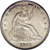 Image 1 : 1845 50C MS62 PCGS. The reverse of this example has a 1845[50C] MS62 PCGS.