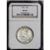 Image 3 : 1861 50C MS64 NGC. A bold striking with elliptical pat 1861[50C] MS64 NGC.