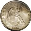 Image 1 : 1865 50C MS64 NGC. This shimmering silver-gray near-Ge 1865[50C] MS64 NGC.