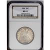 Image 1 : 1866 50C Motto MS63 NGC. This is the first year of iss 1866[50C] Motto MS63 NGC.