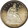 Image 1 : 1859 50C PR65 Cameo PCGS. Type Two Reverse. A tiny die 1859[50C] PR65 Cameo PCGS.