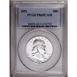 1951 50C PR65 Cameo PCGS. Fully struck with stark whit 1951[50C] PR65 Cameo PCGS.
