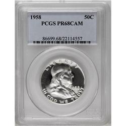 1958 50C PR68 Cameo PCGS. A blazing Superb Gem with mi 1958[50C] PR68 Cameo PCGS.