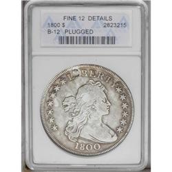 1800 S$1 --Plugged--ANACS. Fine 12 Details. B-12, BB-18 1800[img border='0' src='http://www.heritage