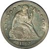 Image 1 : 1867 S$1 MS60 PCGS. No wear is seen on the surfaces of 1867[img border='0' src='http://www.heritagec